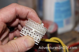 Original Power Connector Next to New One