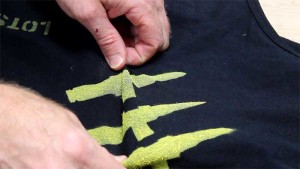 Showing The Durability Of The Paint On The Shirt