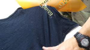 Stencil Residue On Shirt