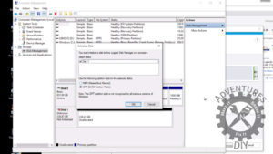 Initializing The Drive In Disk Management