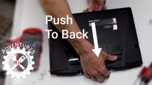 Push To Back To Remove The Case Bottom