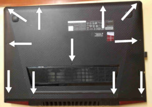 Lenovo Y700 Screw Location