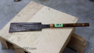 Japanese Ryoba Nokogiri Before Removing The Rust