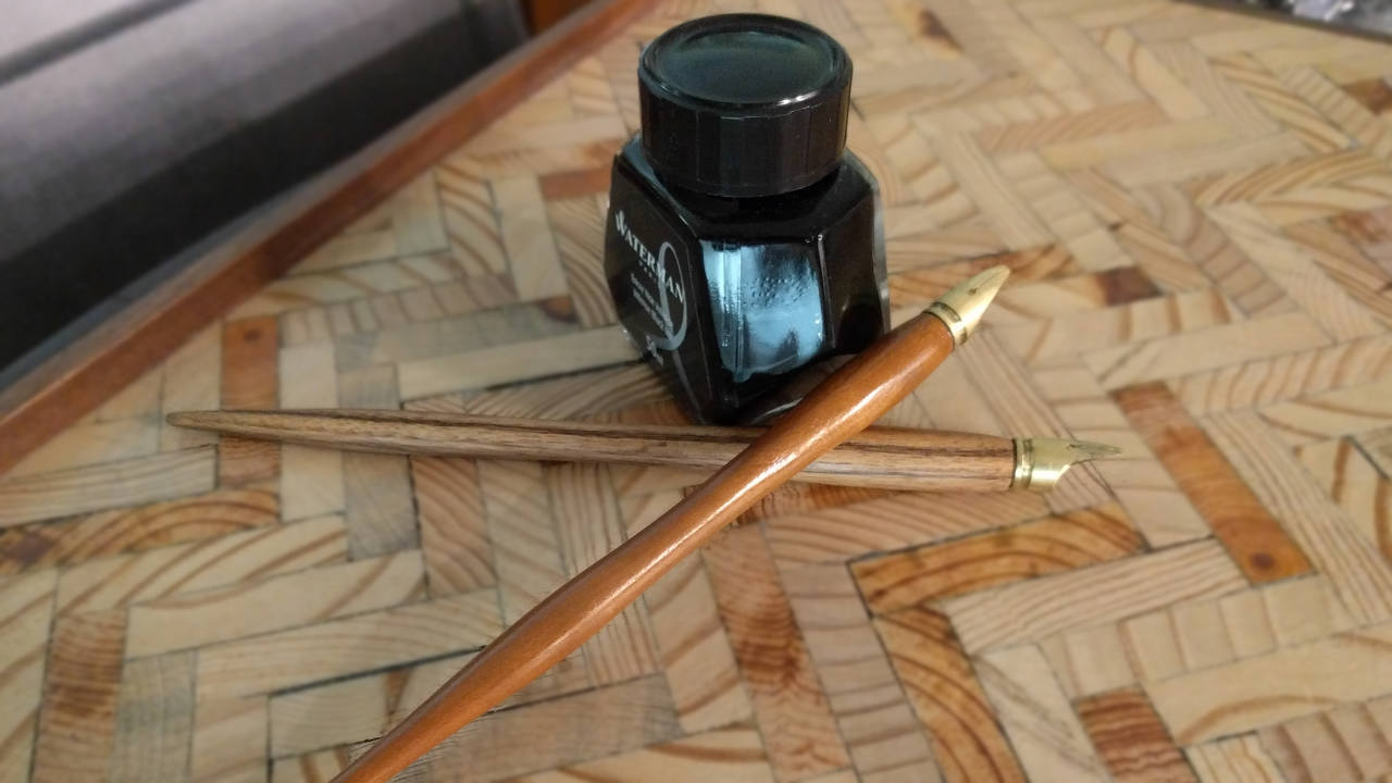 Calligraphy Pens Made With No Lathe
