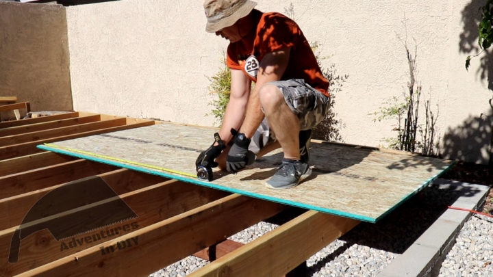 Measuring To Cut Panels For Floor