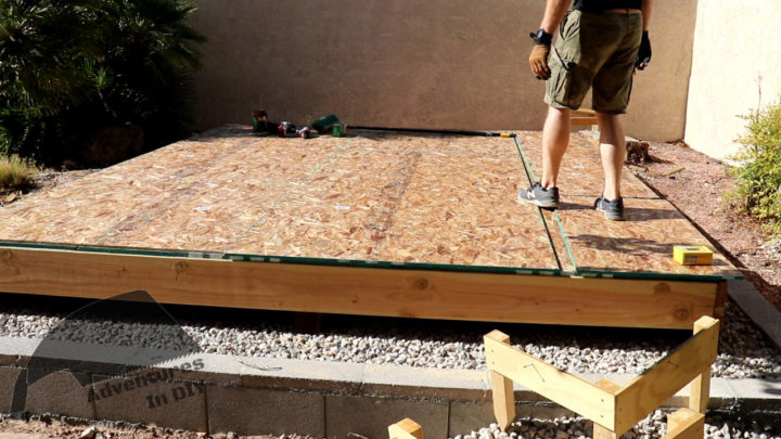 Test Fitting Flooring Panels