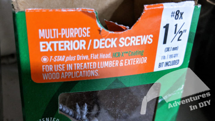 Screws Designed To Use With Pressure Treated Lumber